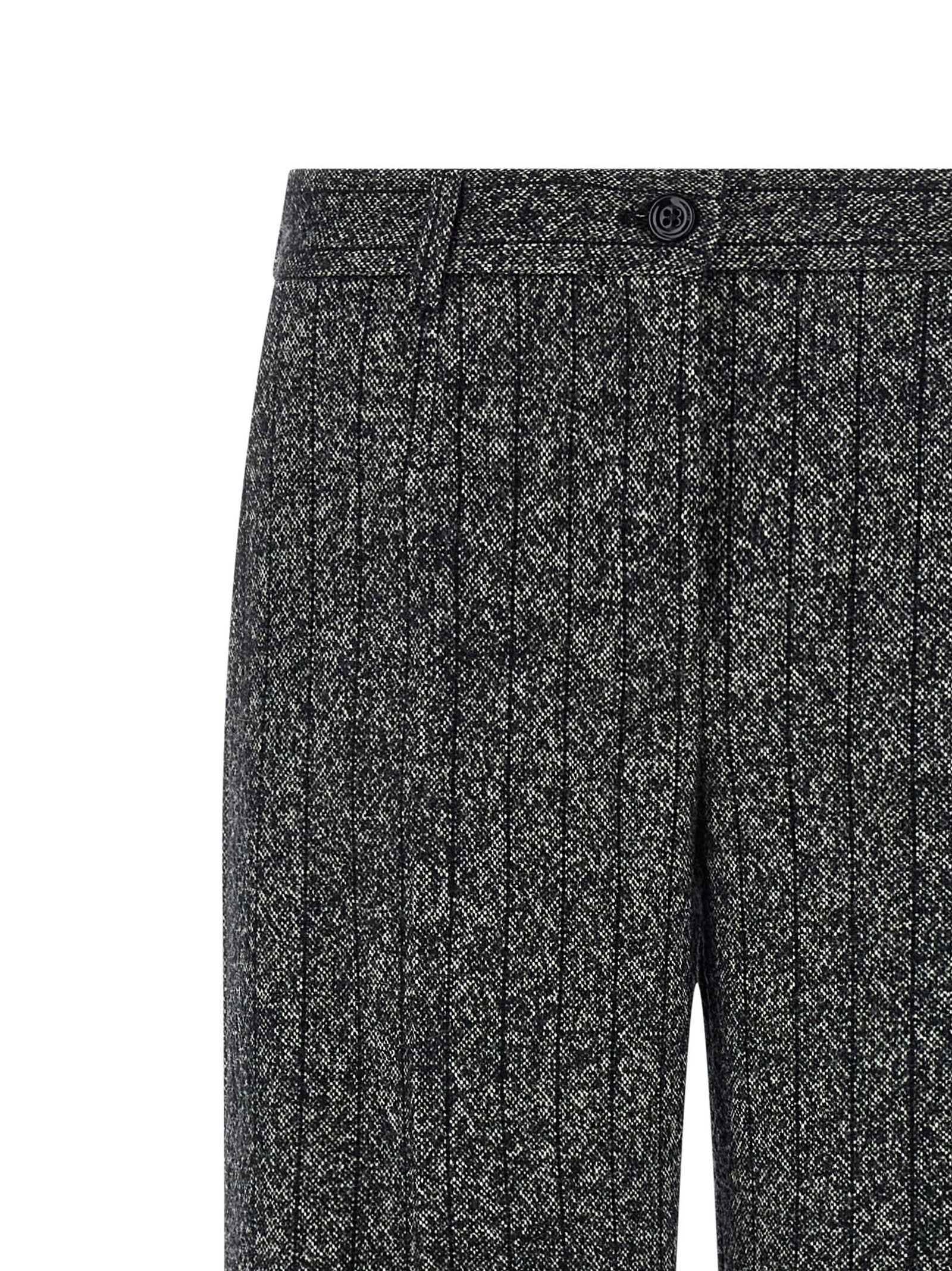 Dolce & Gabbana Striped Wool Pants - view 3