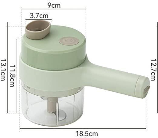 Roposo Clout ABS Stainless Steel Large Quick & Powerful Manual Hand Held Vegetable/Fruit Chopper - view 2