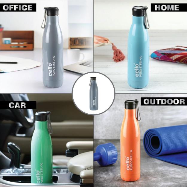 Cello Puro Steel-X Neo 900 Water Bottle, 720ml - view 47