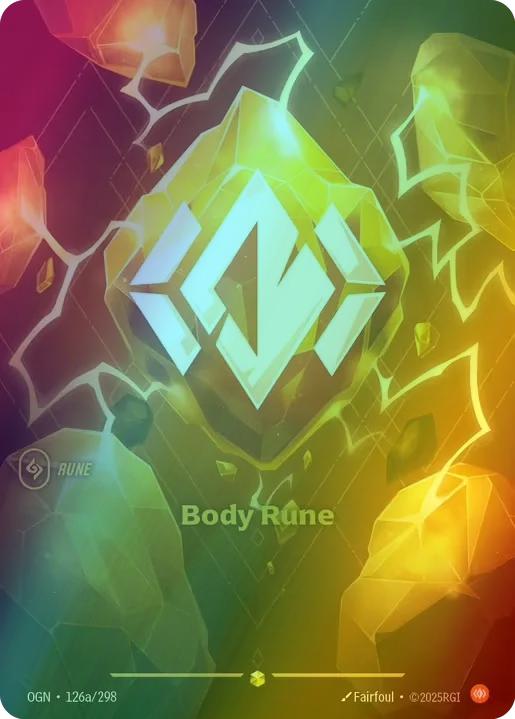 Body rune alternate – Riftbound Body Rune (Alternate Art) - 126a/298 [Origins] [Foil]
