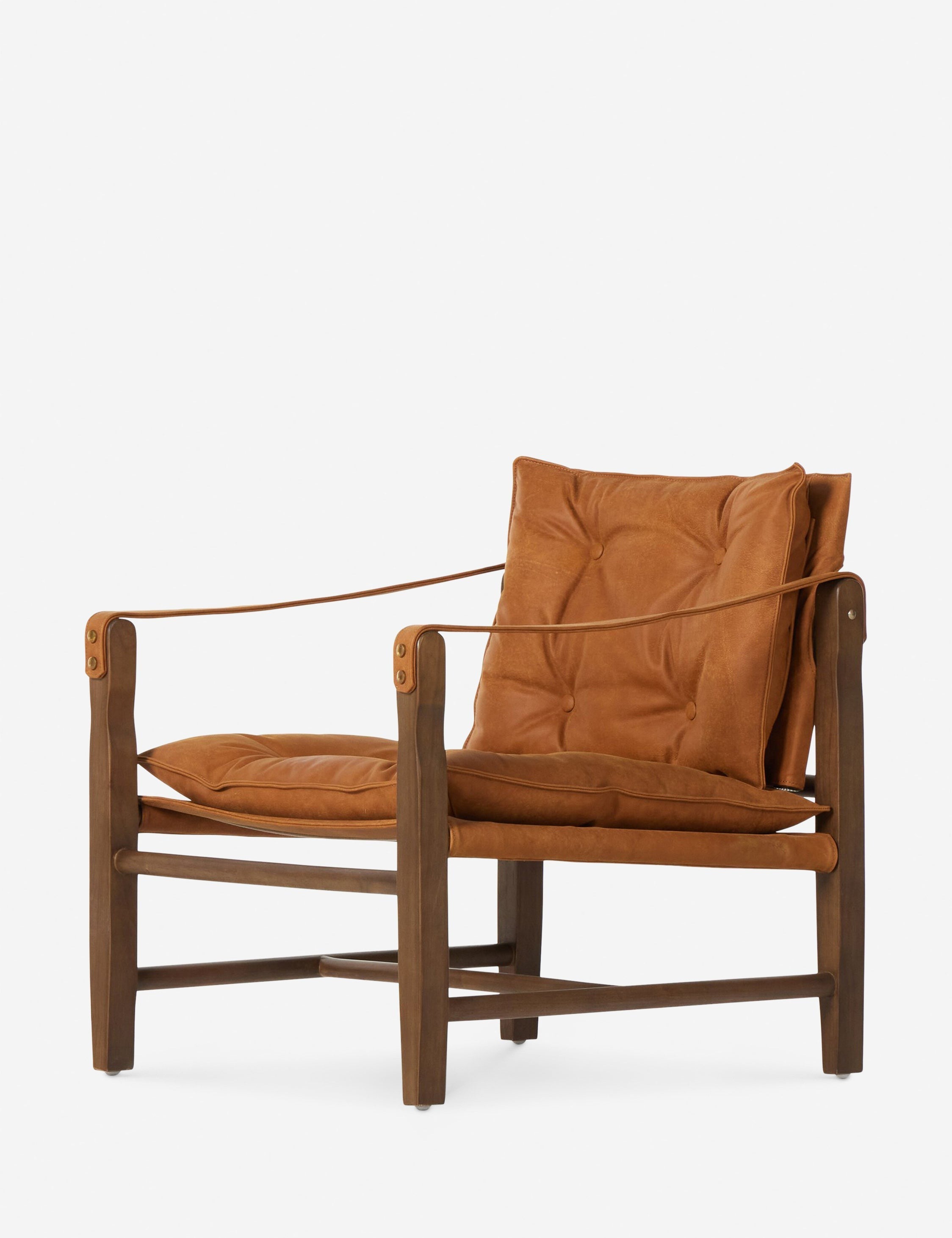 Lulu and Georgia Caruso Accent Chair – Cognac Leather - view 3