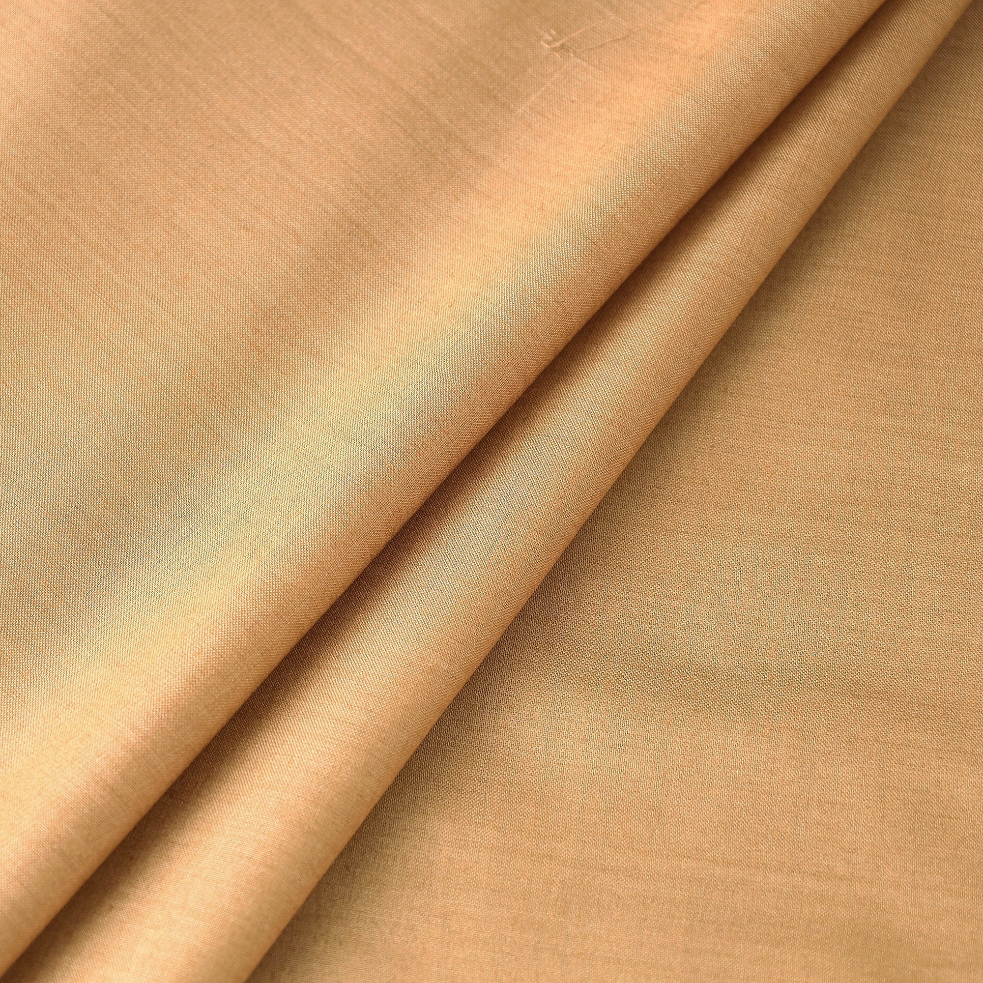 ITOKRI CRAFTS INITIATIVE Brown - Handloom Tussar Silk Cotton Fabric from Vidarbha - view 2