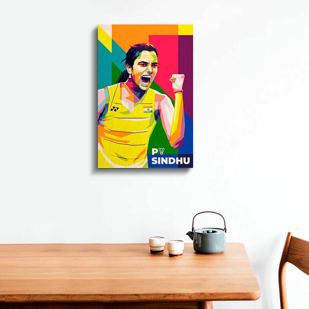 Bigsmall_cc PV Sindhu Printed Wooden Frame - view 2