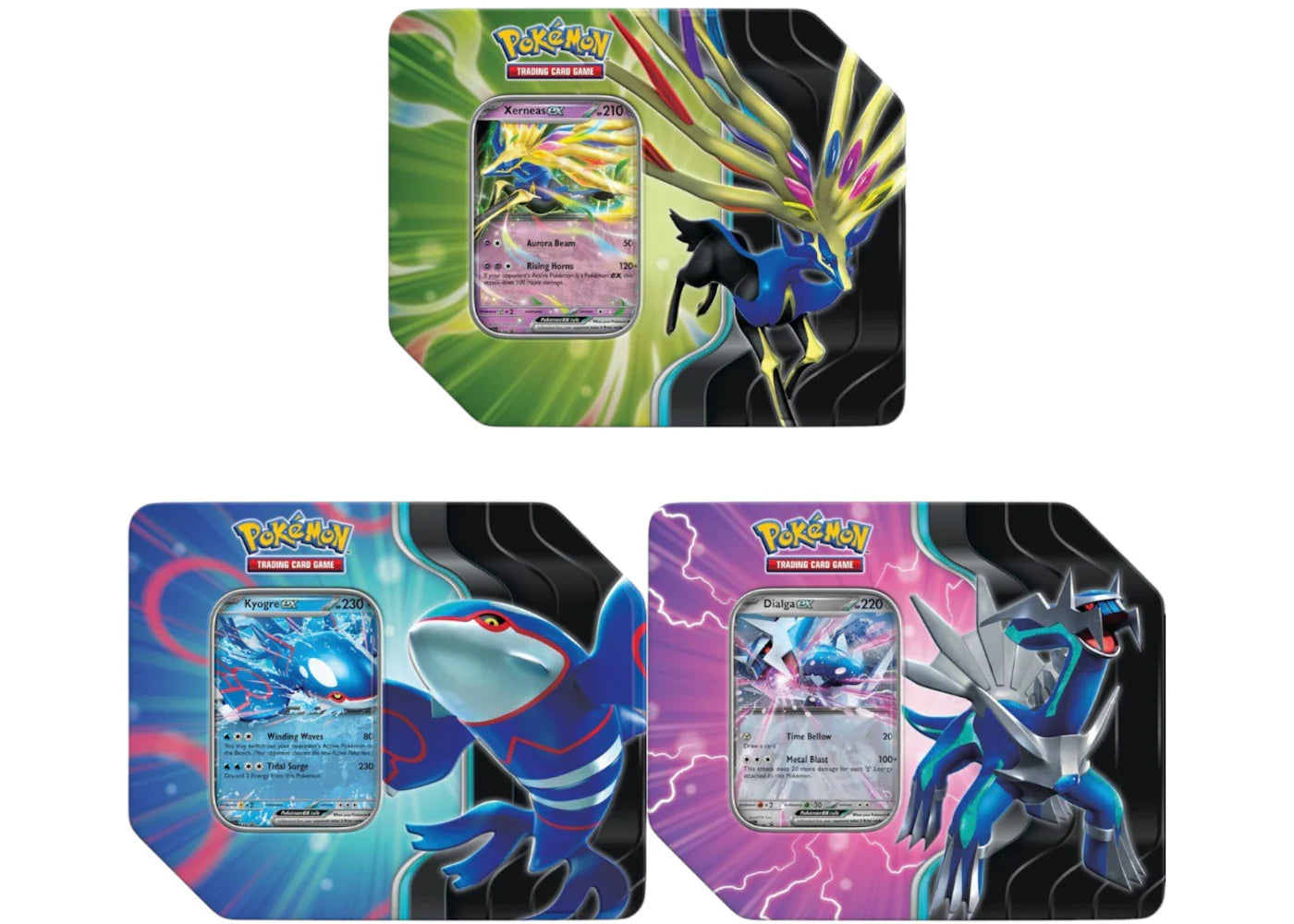 2025 Pokémon Azure Legends Kyogre, Dialga, Xerneas Tin Bundle