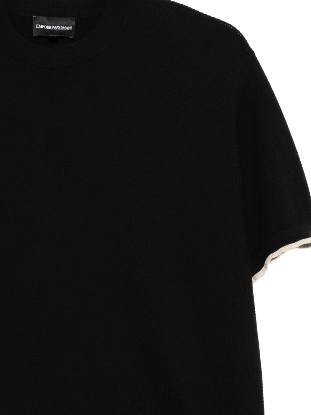 Emporio Armani Cotton knitted t-shirt – 100% Cotton - view 2