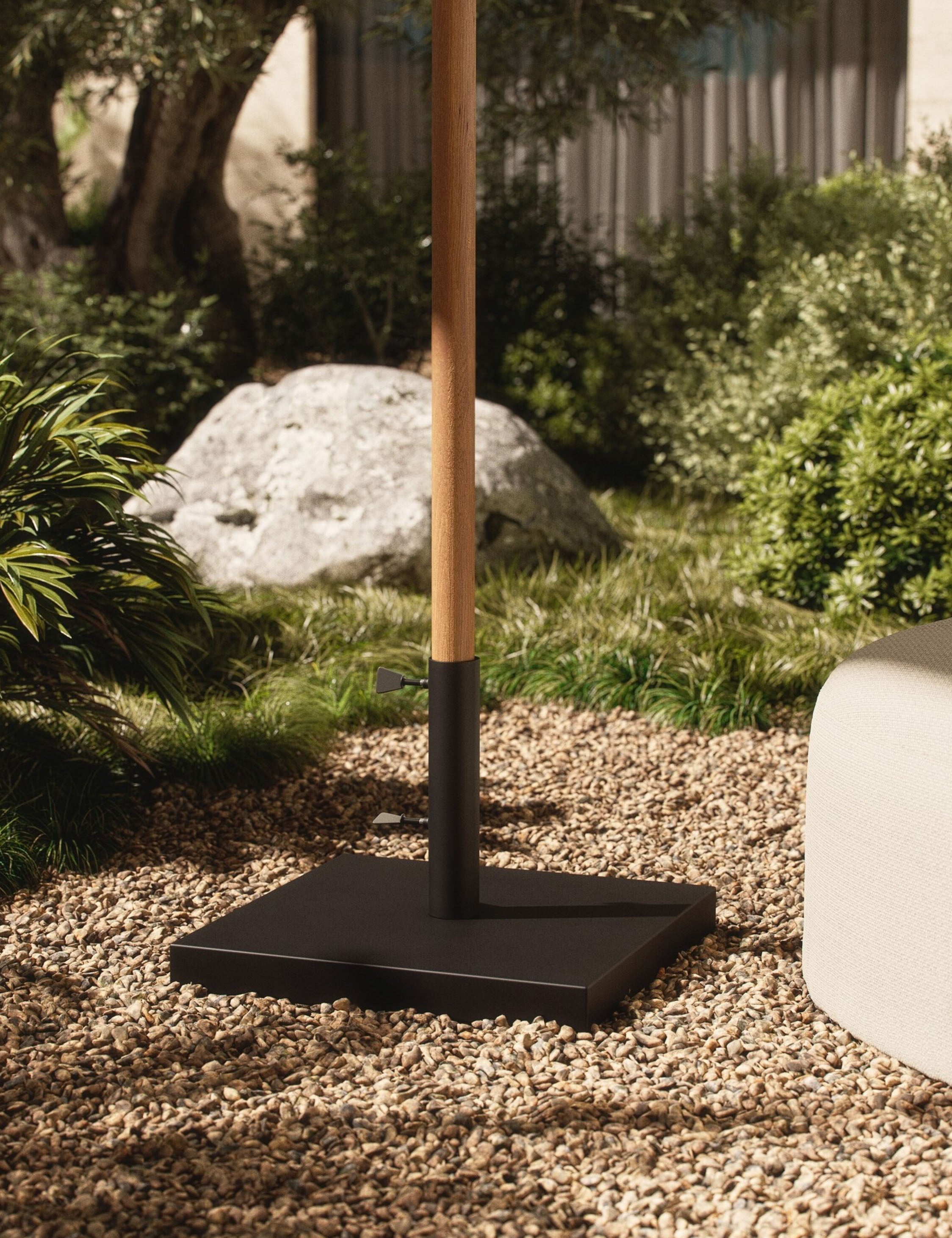 Lulu and Georgia Luzita Umbrella Base – Black - view 2