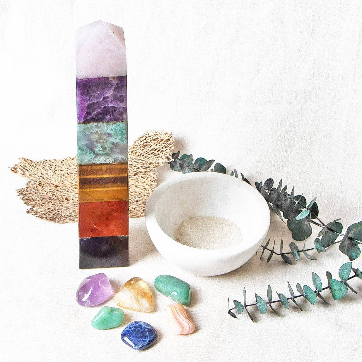Tiny Rituals Grounded & Anxiety Free Gemstone Tower - Large - view 3
