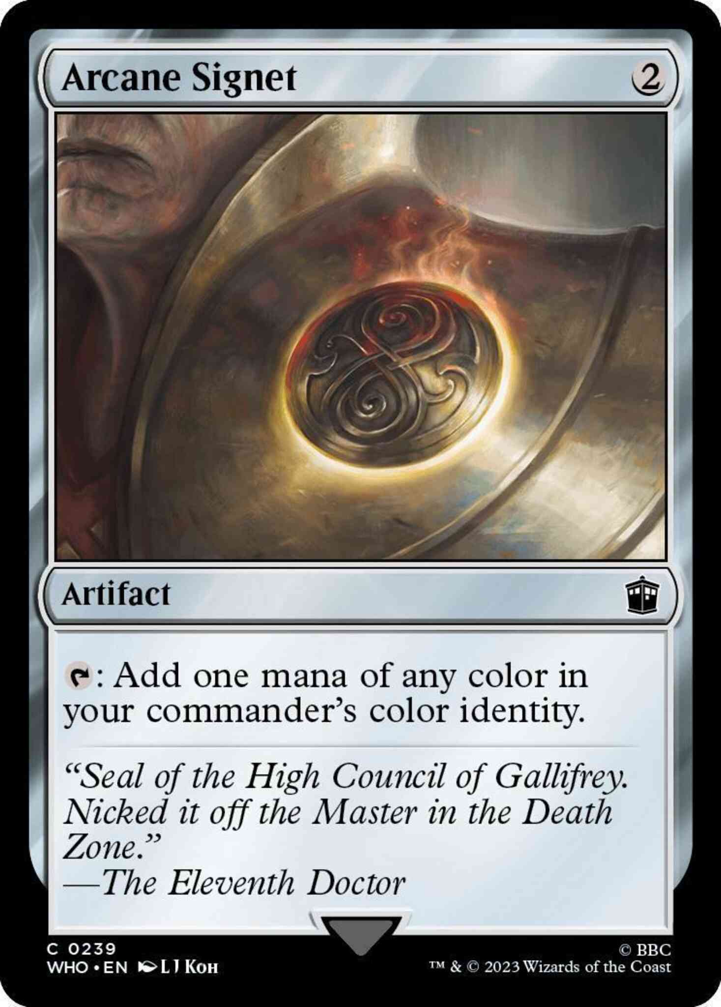 Arcane signet 239 – Magic Arcane Signet [239] [Universes Beyond: Doctor Who] [Non-Foil]