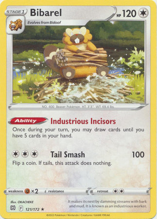 Promo build battle – Pokémon Bibarel - 121/172 - Promo [Build & Battle Box] [swsh9msp-121] [Non-Holo]
