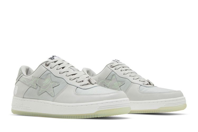 A Bathing Ape Bape Sta Text Code Camo Grey - view 8