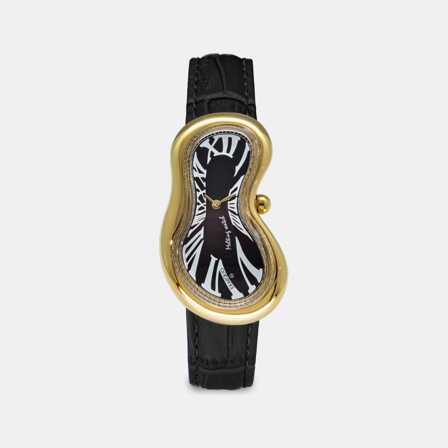 Exaequo Classic Unisex Quartz Black Dial Analog Leather Watch EX0002.0001