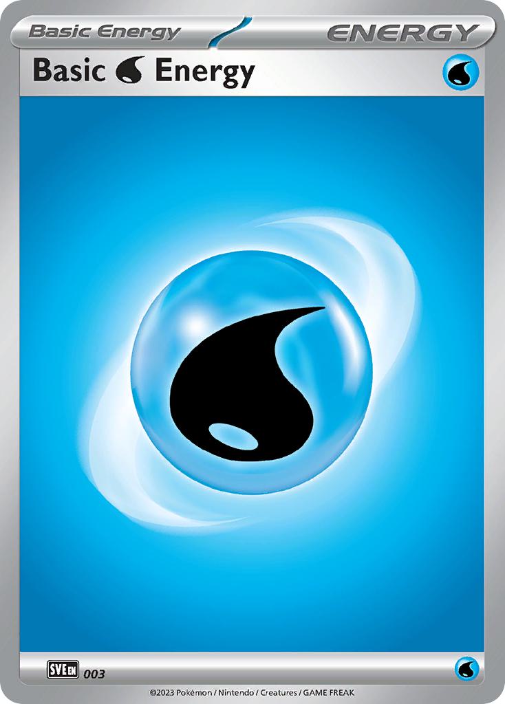 Pokémon Basic Water Energy - 003 - Common [sve-003] [Non-Holo]