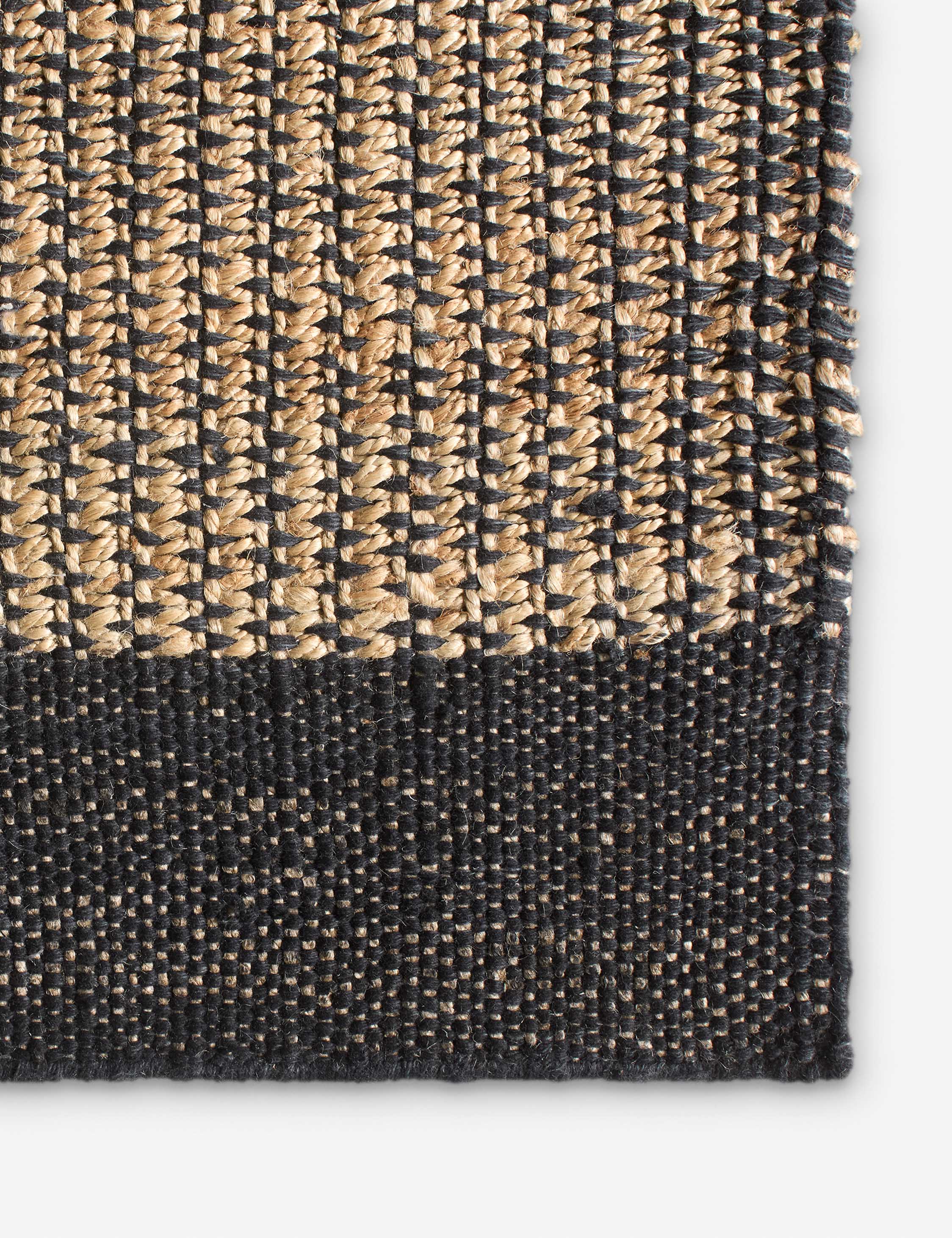 Lulu and Georgia Yves Handwoven Jute Rug – Black - view 8