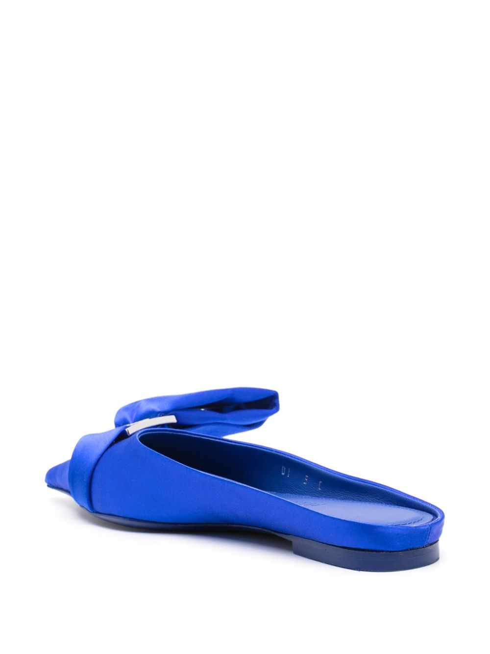 Ferragamo asymmetric-bow Satin Mules - view 2