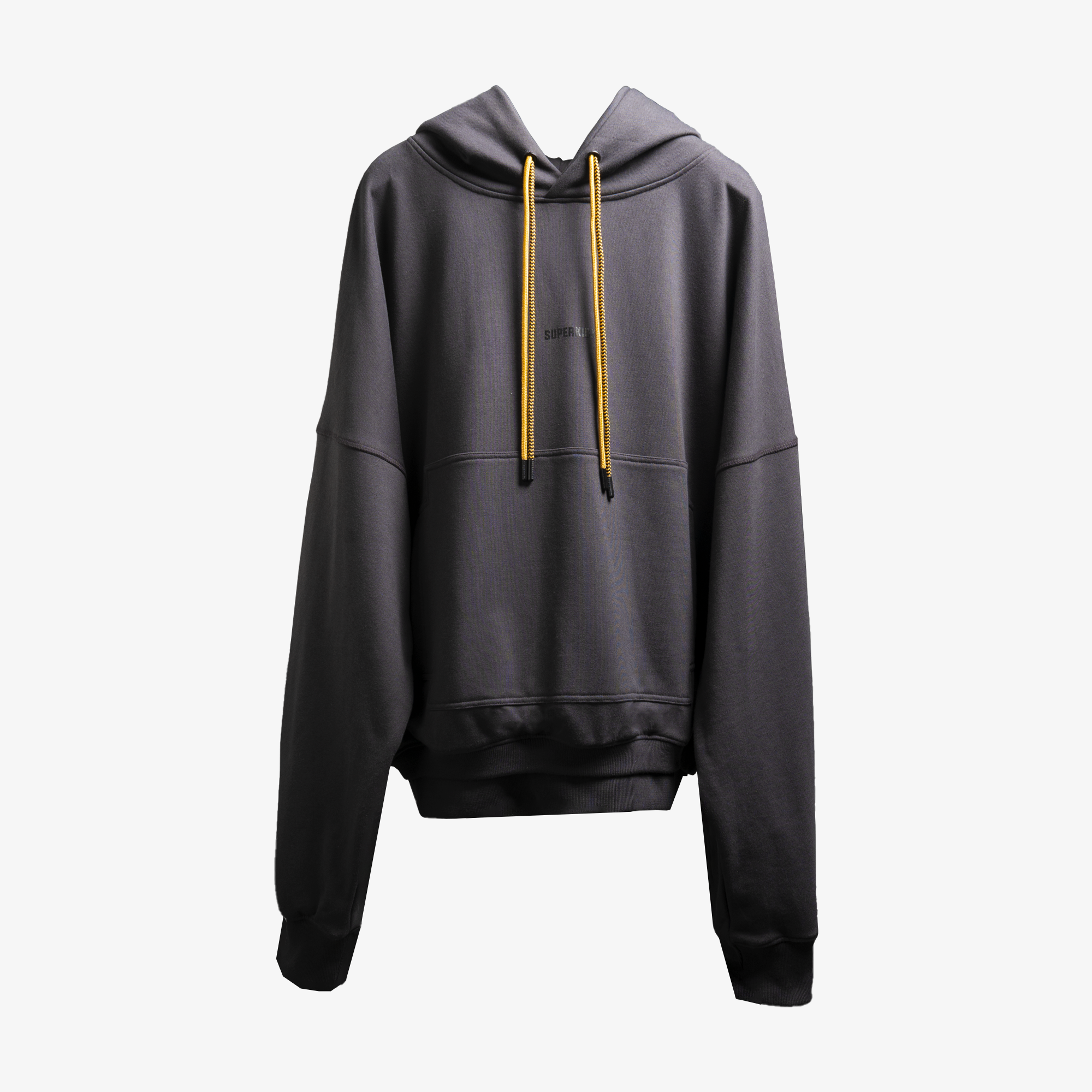 Superkicks | BASIC HOODIE { ASPHALT - view 2