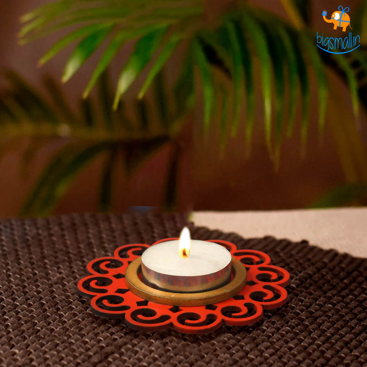 Bigsmall_cc Decorative Wooden Tea Light Holder - Set of 2 - view 33