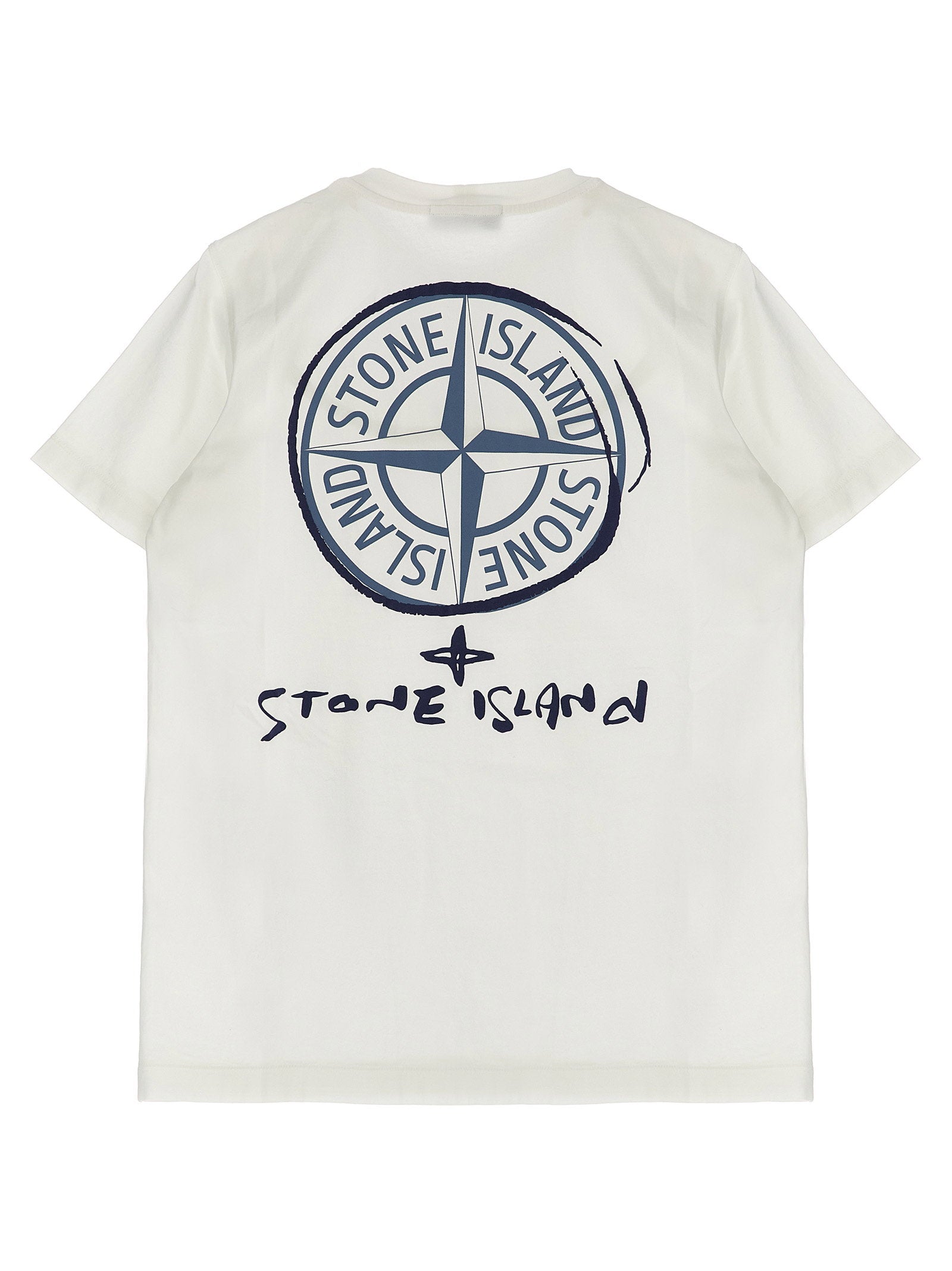 Stone Island Junior Printed T-shirt – 100% cotton - view 2