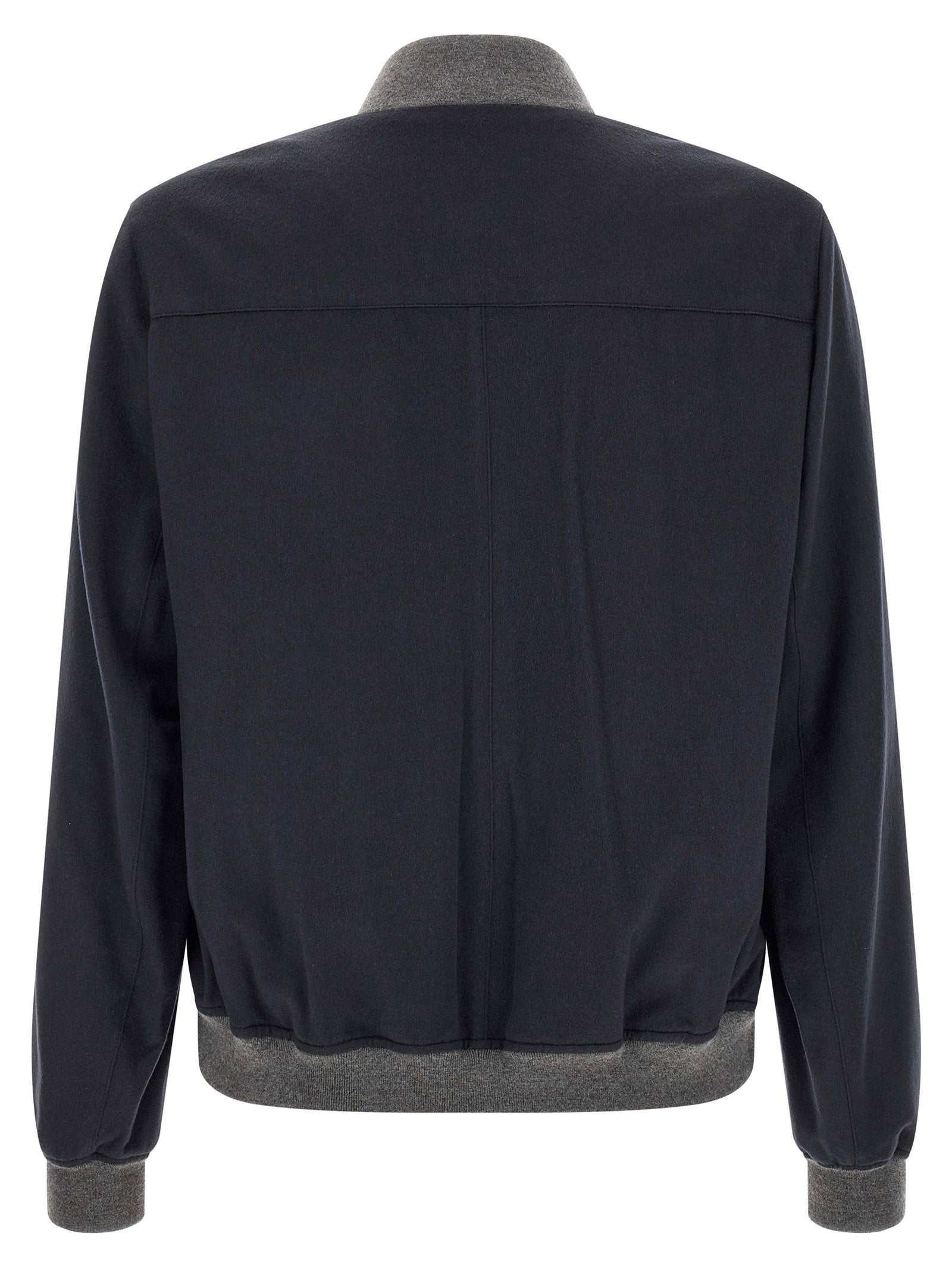 Brunello Cucinelli Light Flannel Bomber Jacket - view 2