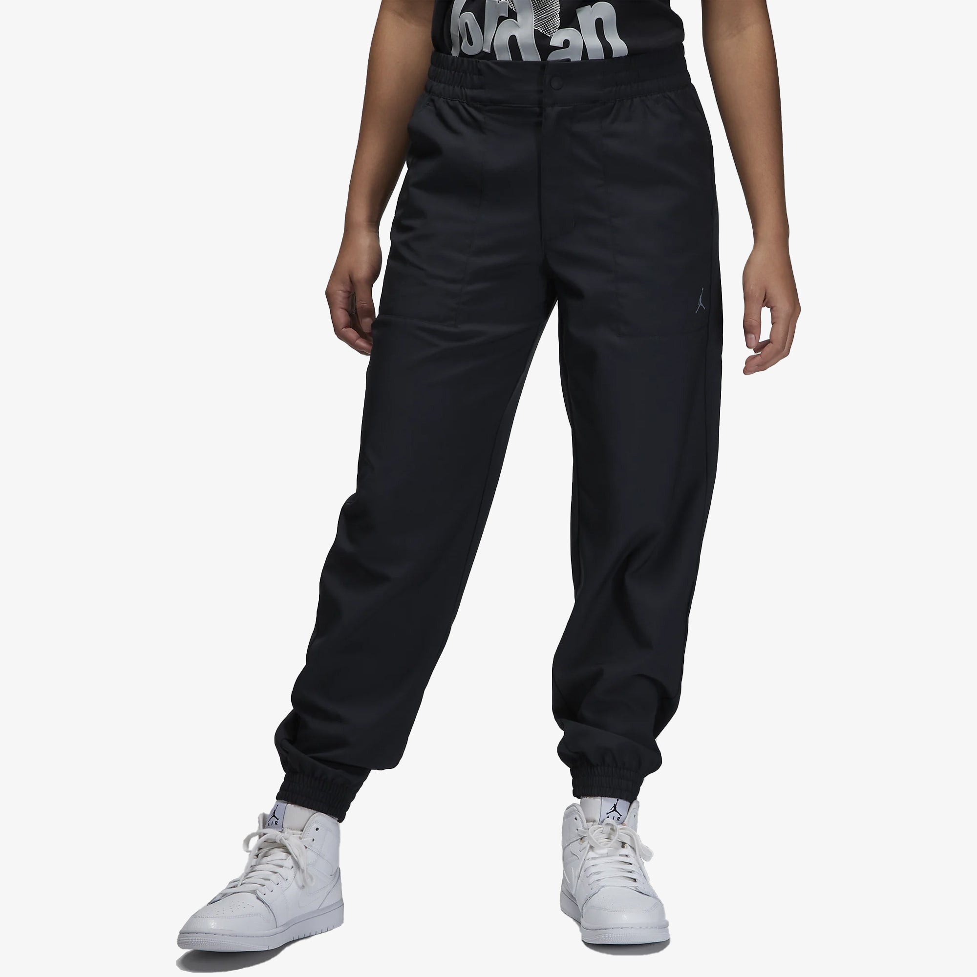 Jordan | WOVEN PANTS { BLACK/SMOKE GREY - view 4