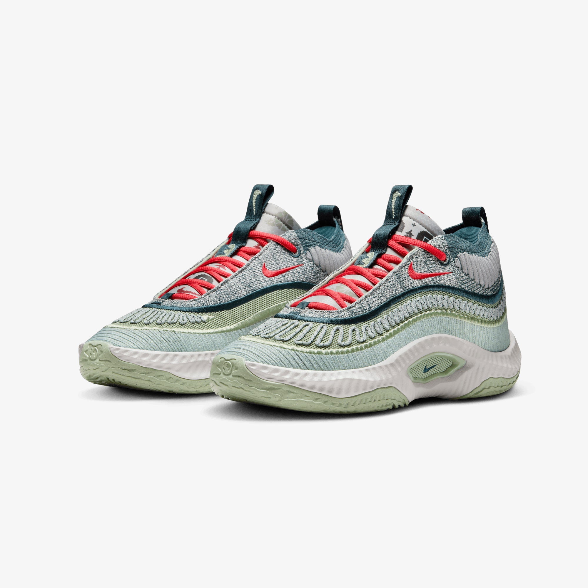 Nike | COSMIC UNITY 3 { LIGHT SILVER/WHITE-DEEP JUNGLE-HONEYDEW