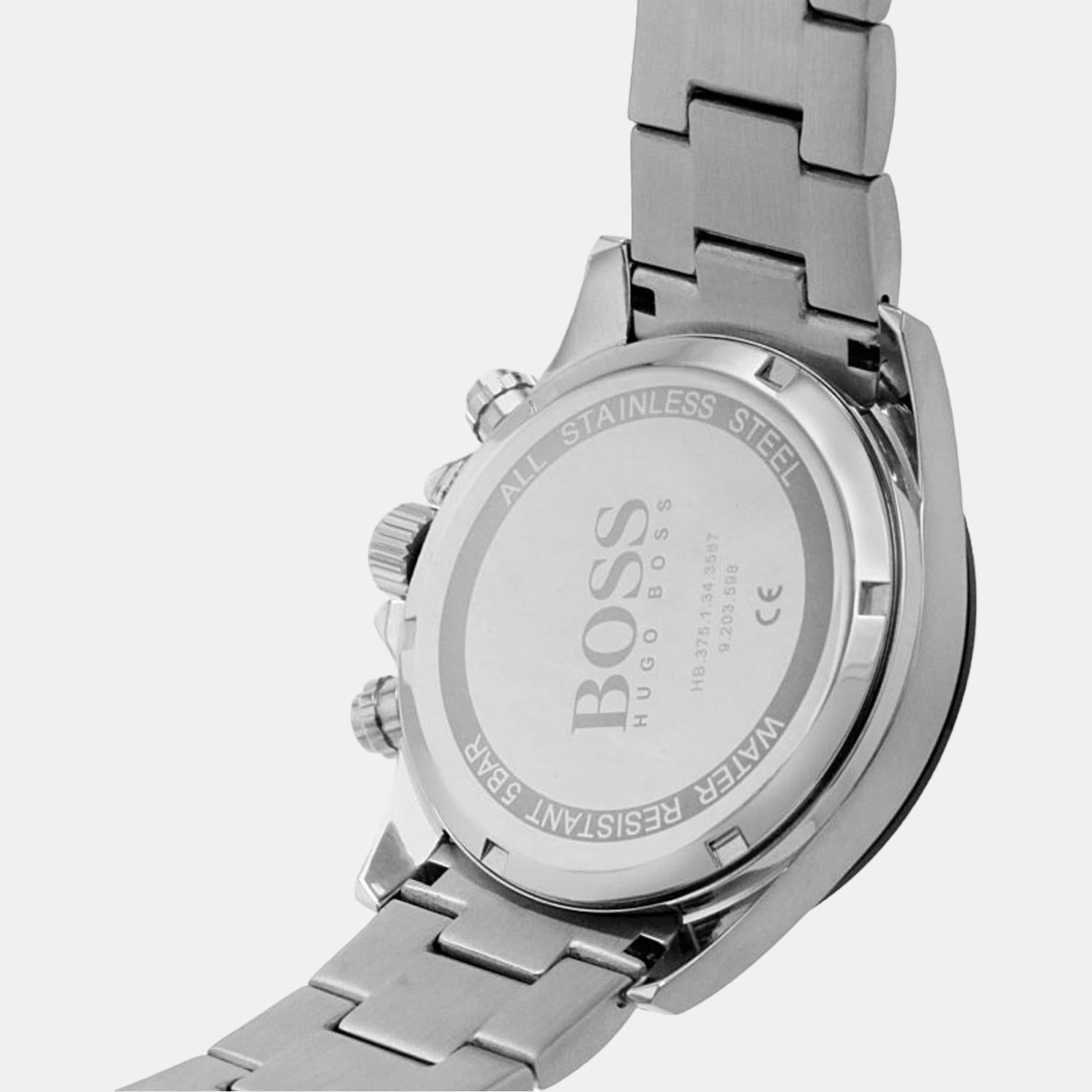 Boss Hero Men Quartz White Dial Chronograph Stainless Steel Watch 1513875 - view 5