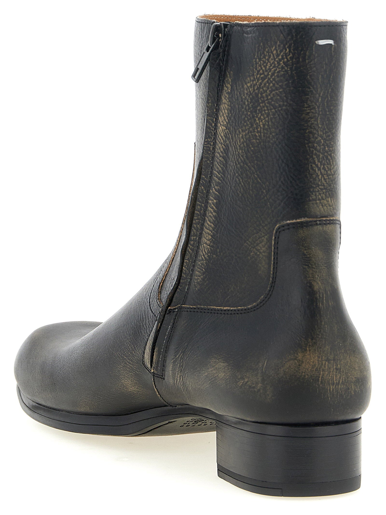Maison Margiela Vintage Leather Ankle Boots - view 3