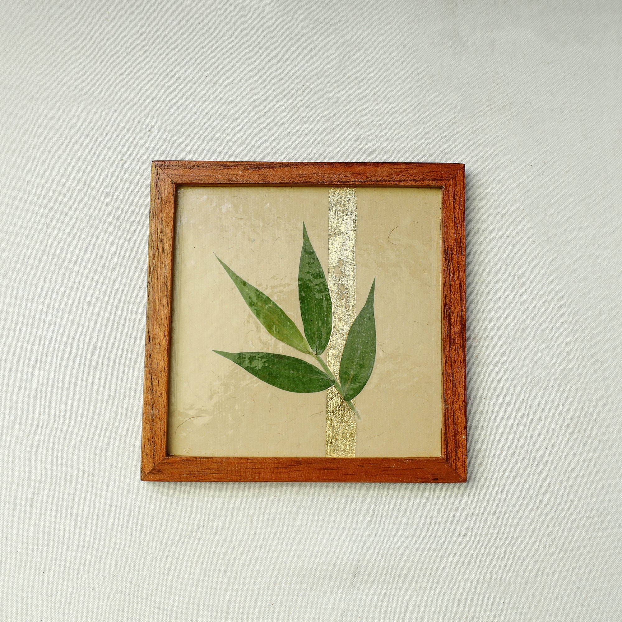 SHRADHANJALI - AN AUROVILLE UNIT Bamboo Art Work Wooden Square Coaster - view 3