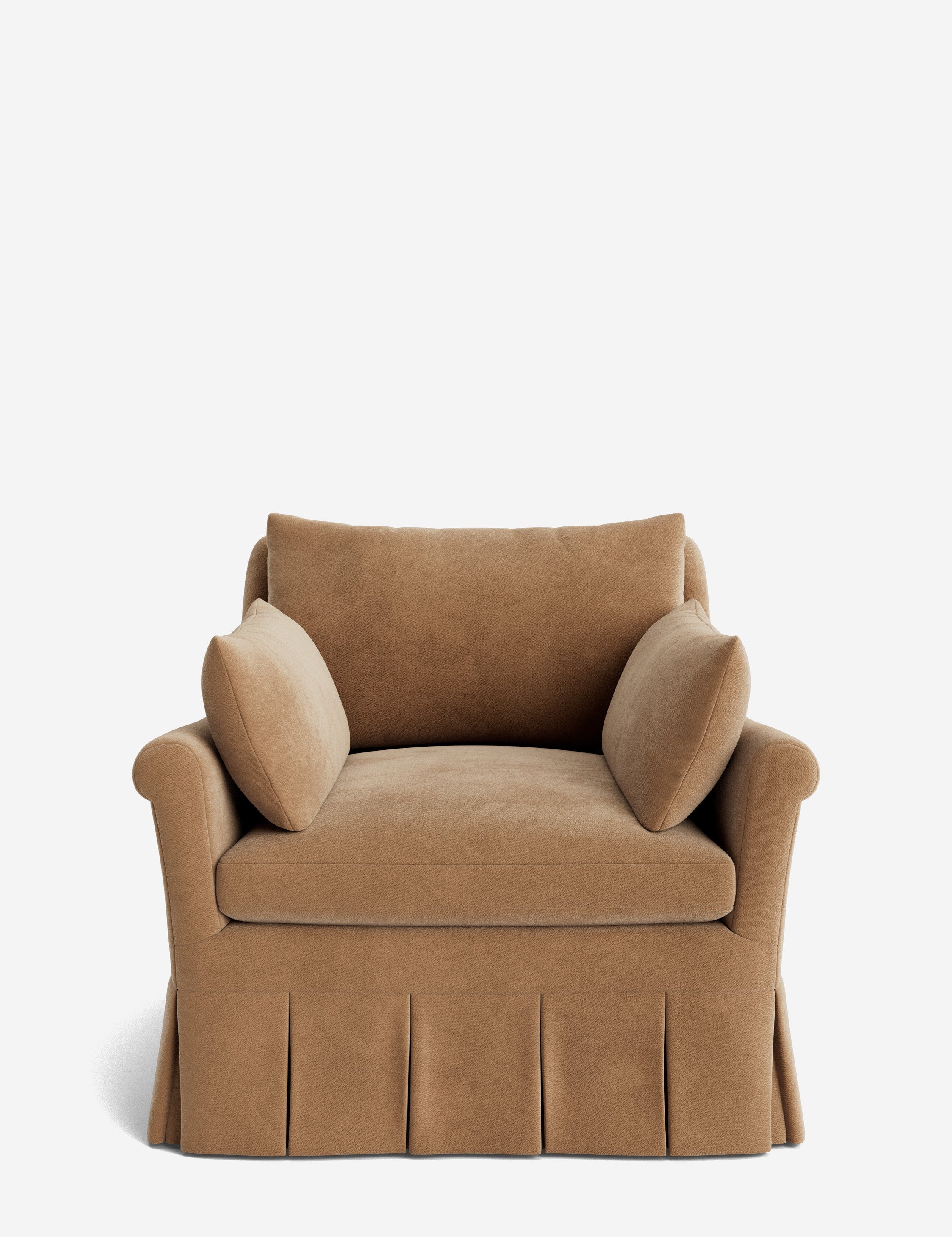 Lulu and Georgia Portola Rolled Arm Luxe Depth Pleated Chair - view 9