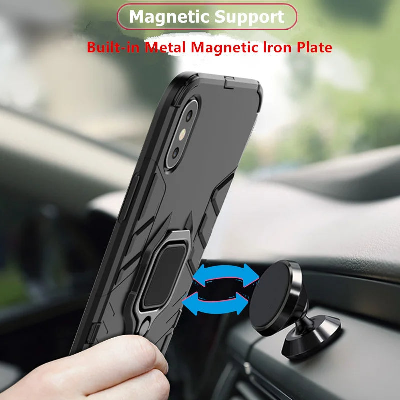 Million Cases Shock Lock Armor Magnetic Ring Holder Case - Nothing - view 8