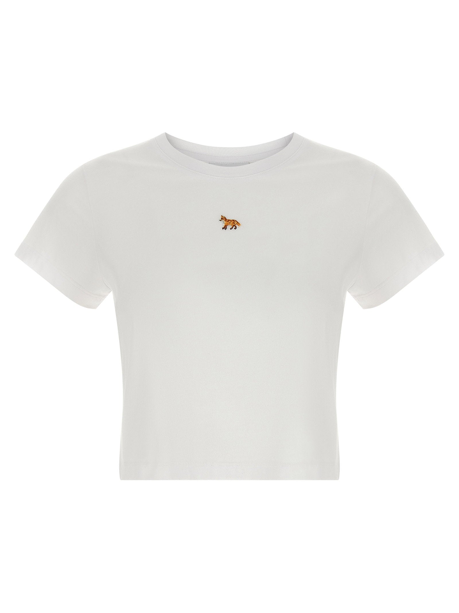 Maison Kitsuné Baby Fox Cropped T-shirt – 100% cotton