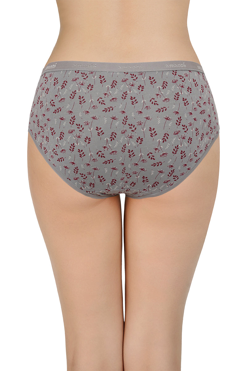 Amante Printed Mid Rise Hipster Panty (Pack of 3) - view 10