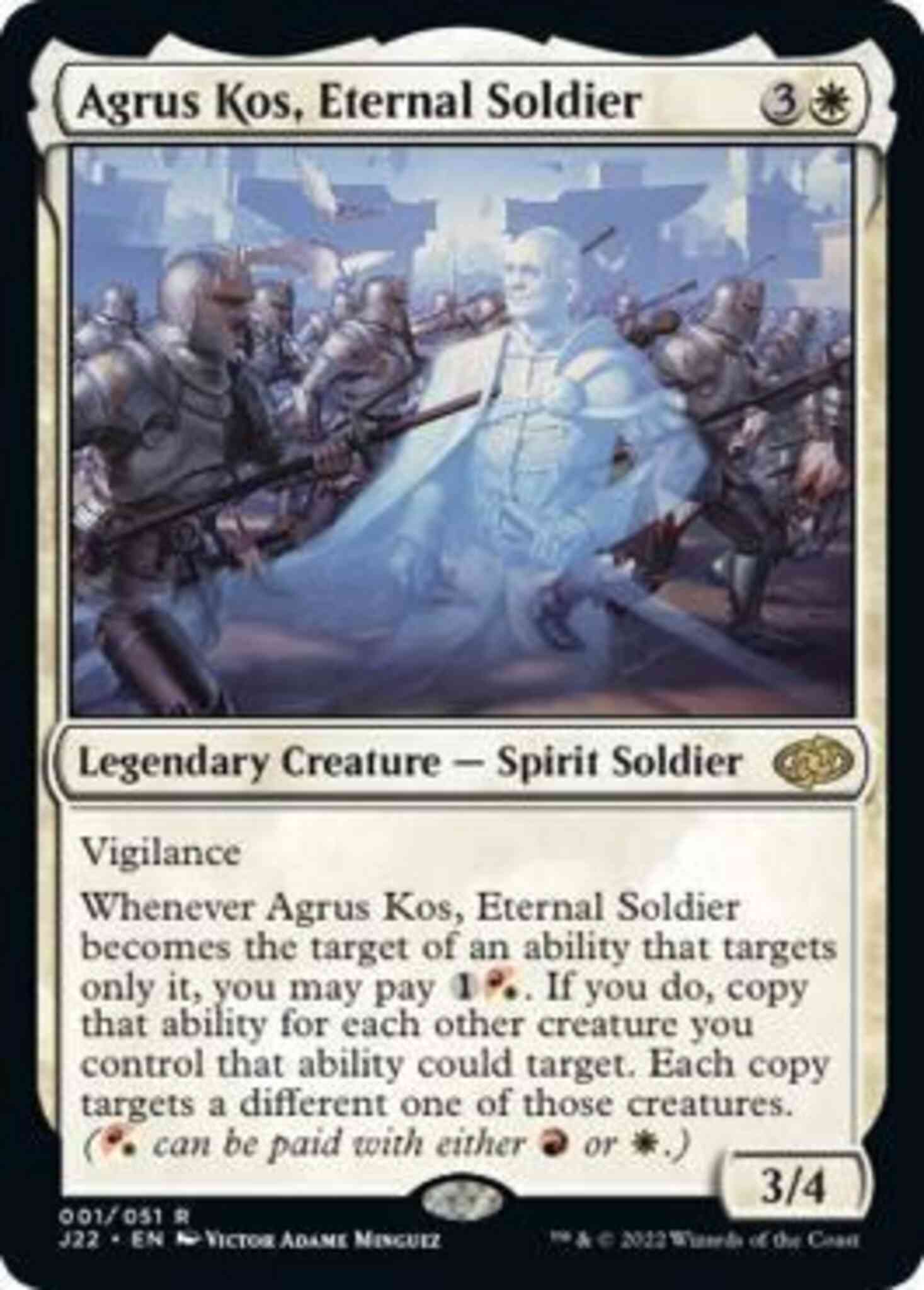 Agrus kos eternal – Magic Agrus Kos, Eternal Soldier [1] [Jumpstart 2022] [Non-Foil]