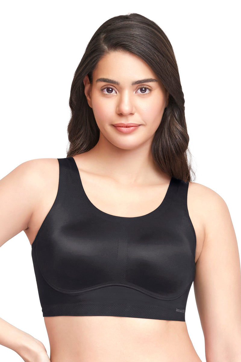 Amante Skins Support Scoop Neck Bra - Black