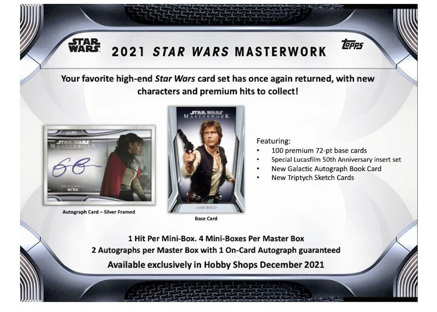 2021 Topps Star Wars Masterwork Hobby Box - view 2
