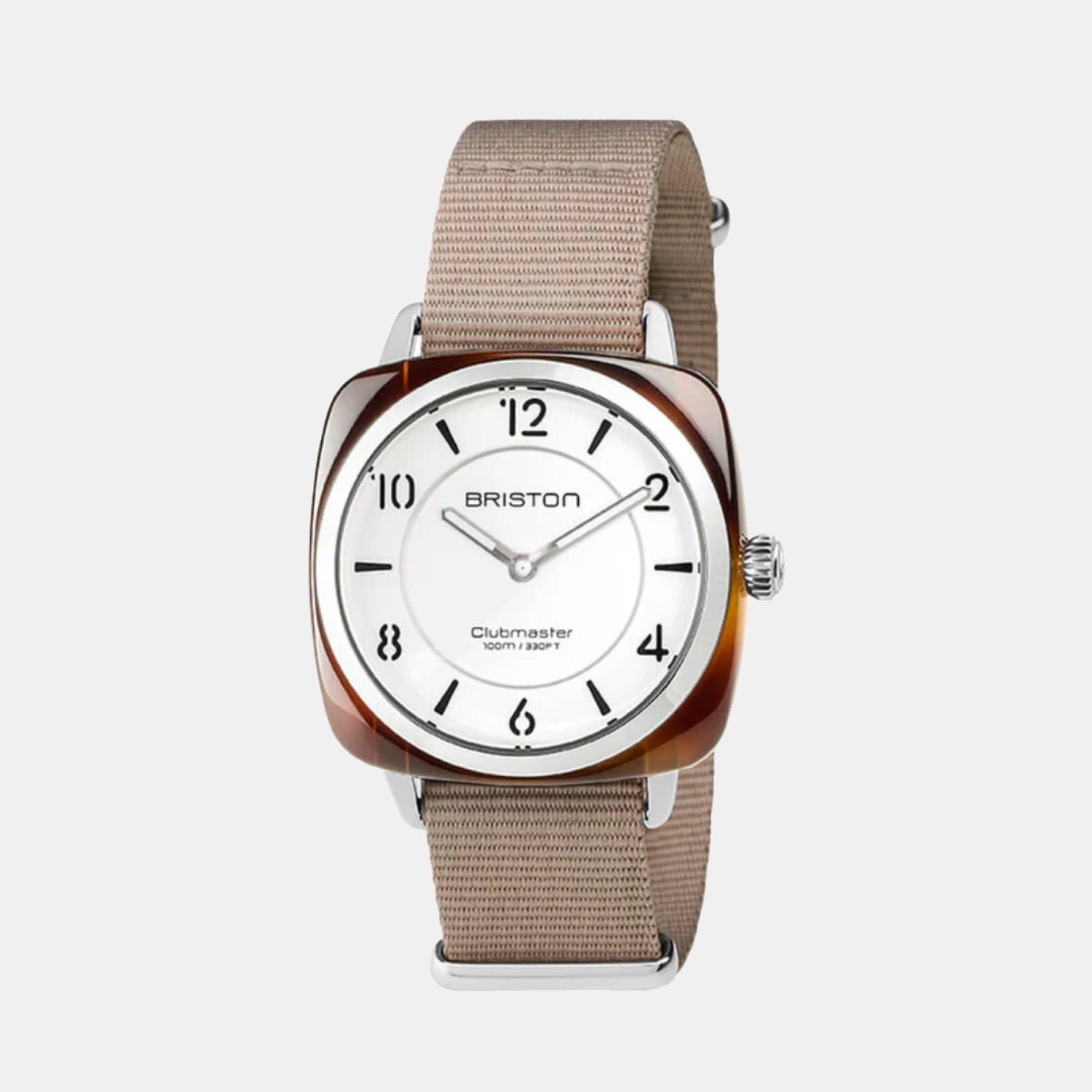 Briston Clubmaster Chic Women Quartz White Dial Analog Nato Watch 17536.SA.T.2.NT