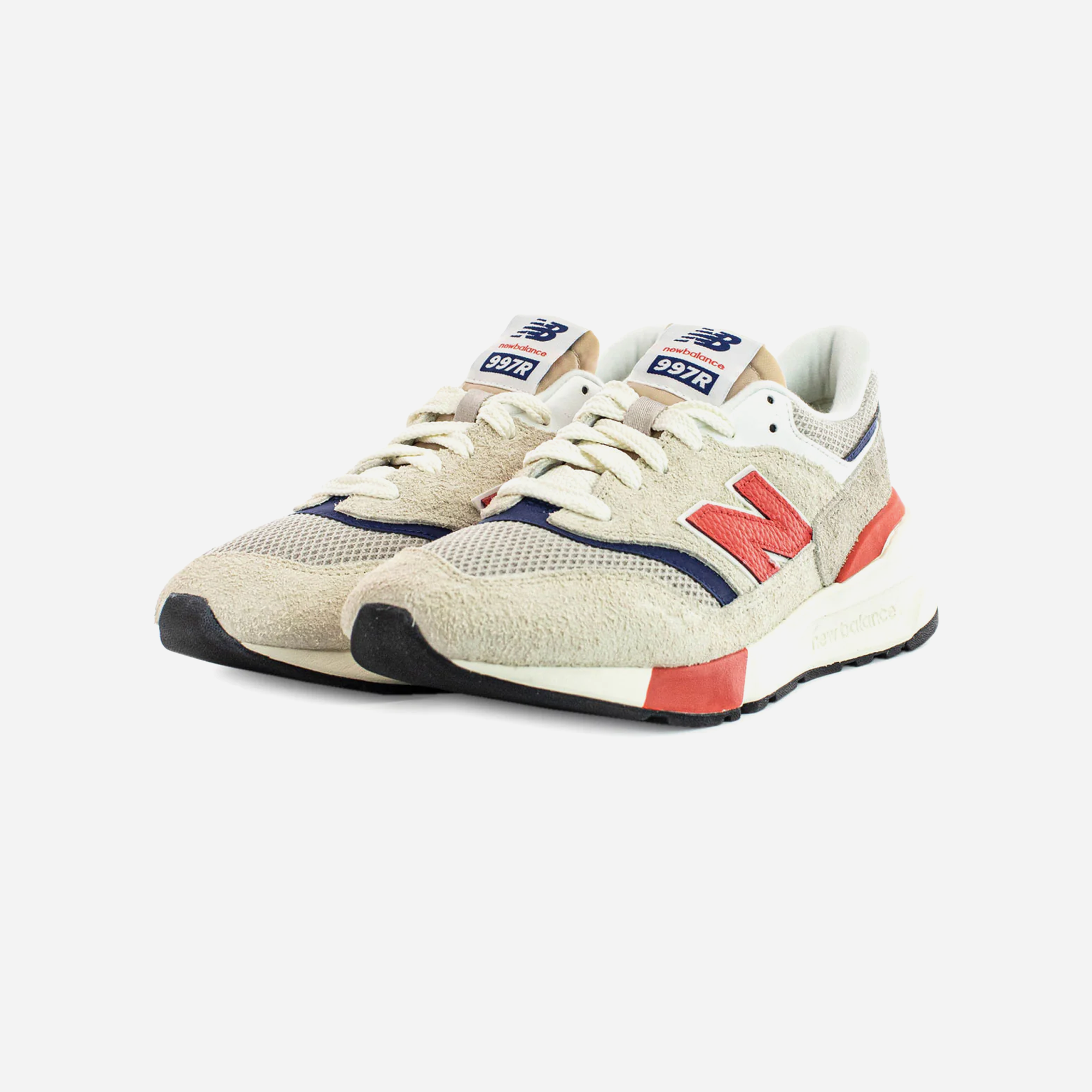 New Balance 997R Linen & Blast Red - view 2