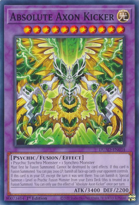 Yu-Gi-Oh! Absolute Axon Kicker - DUAD-EN034 - Common - 1st Edition