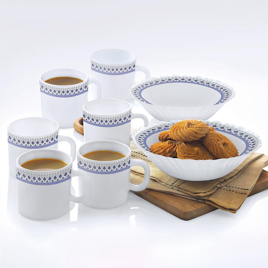 My Borosil Larah by Borosil Ocean Snack Set w Mugs
