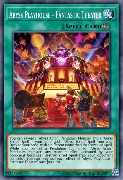 Yu-Gi-Oh! Abyss Playhouse - Fantastic Theater - LED3-EN048 - Rare - 1st Edition