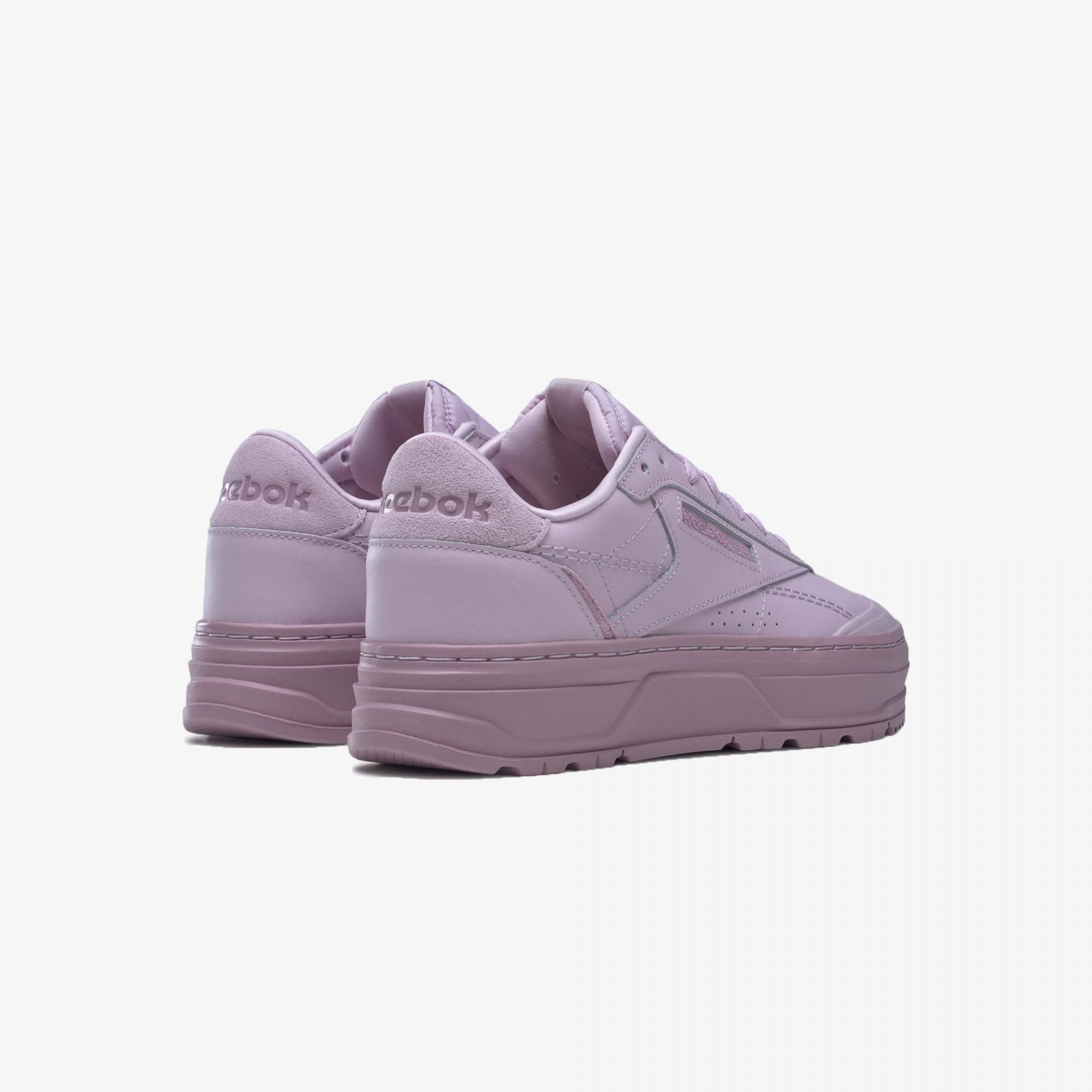 Reebok | CLUB C DOUBLE GEO { SHELL PURPLE / INFUSED LILAC - view 2