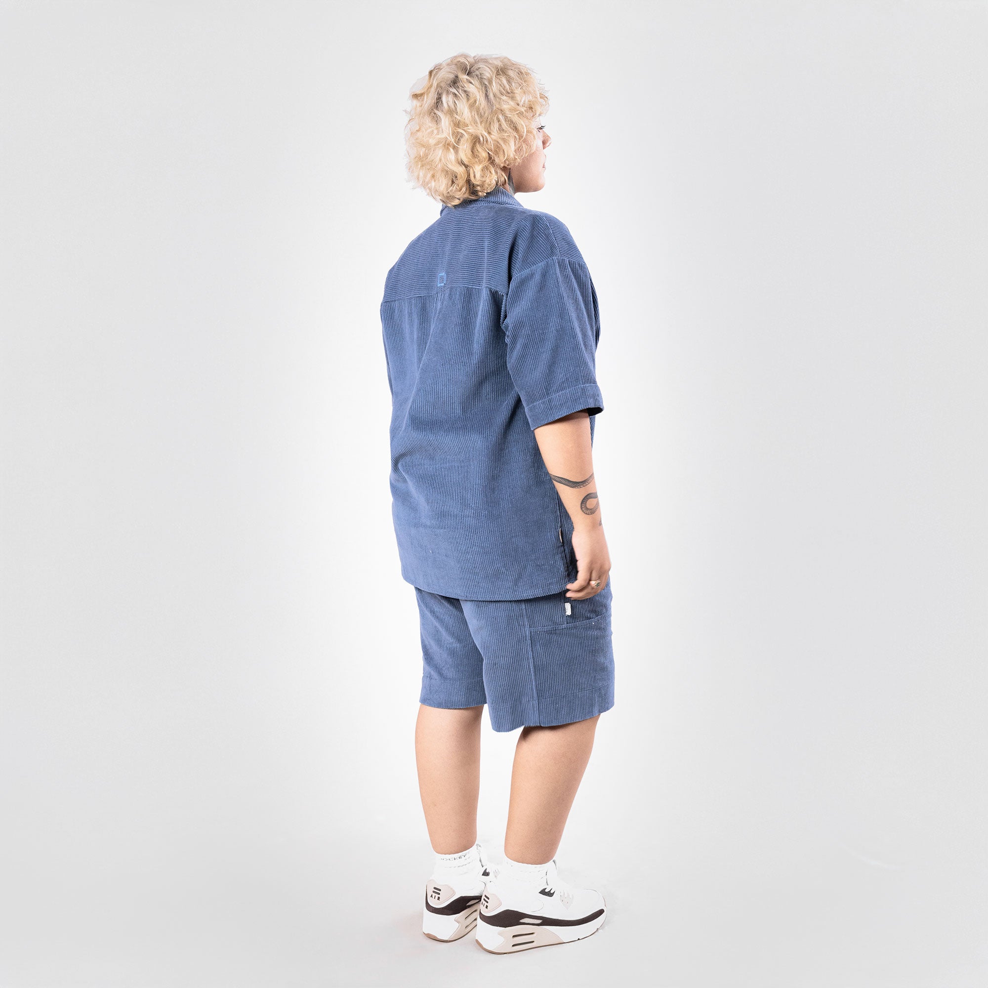 Superkicks | Corduroy Shorts { Estate Blue - view 4
