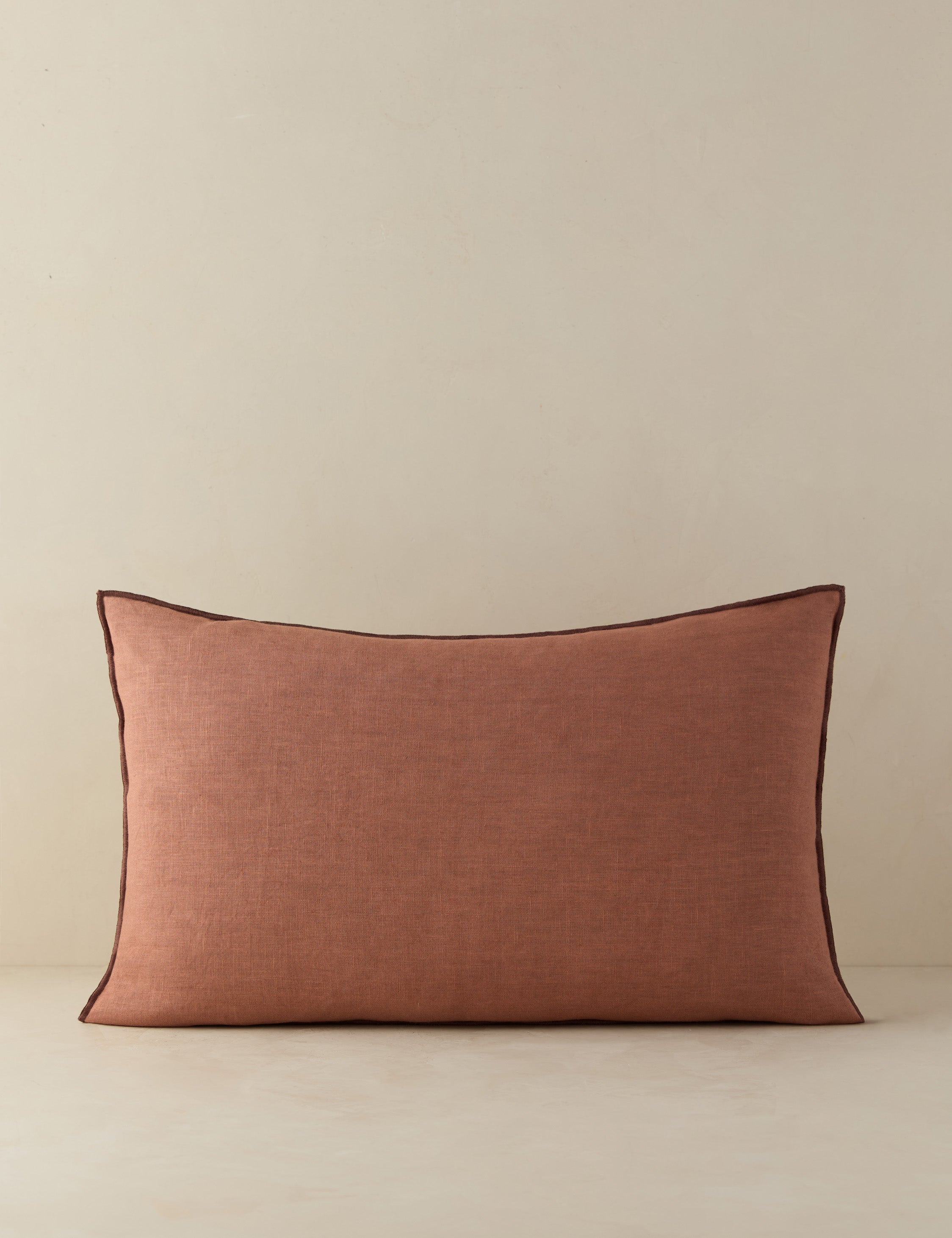 Lulu and Georgia Carys Contrast Linen Pillow - view 61