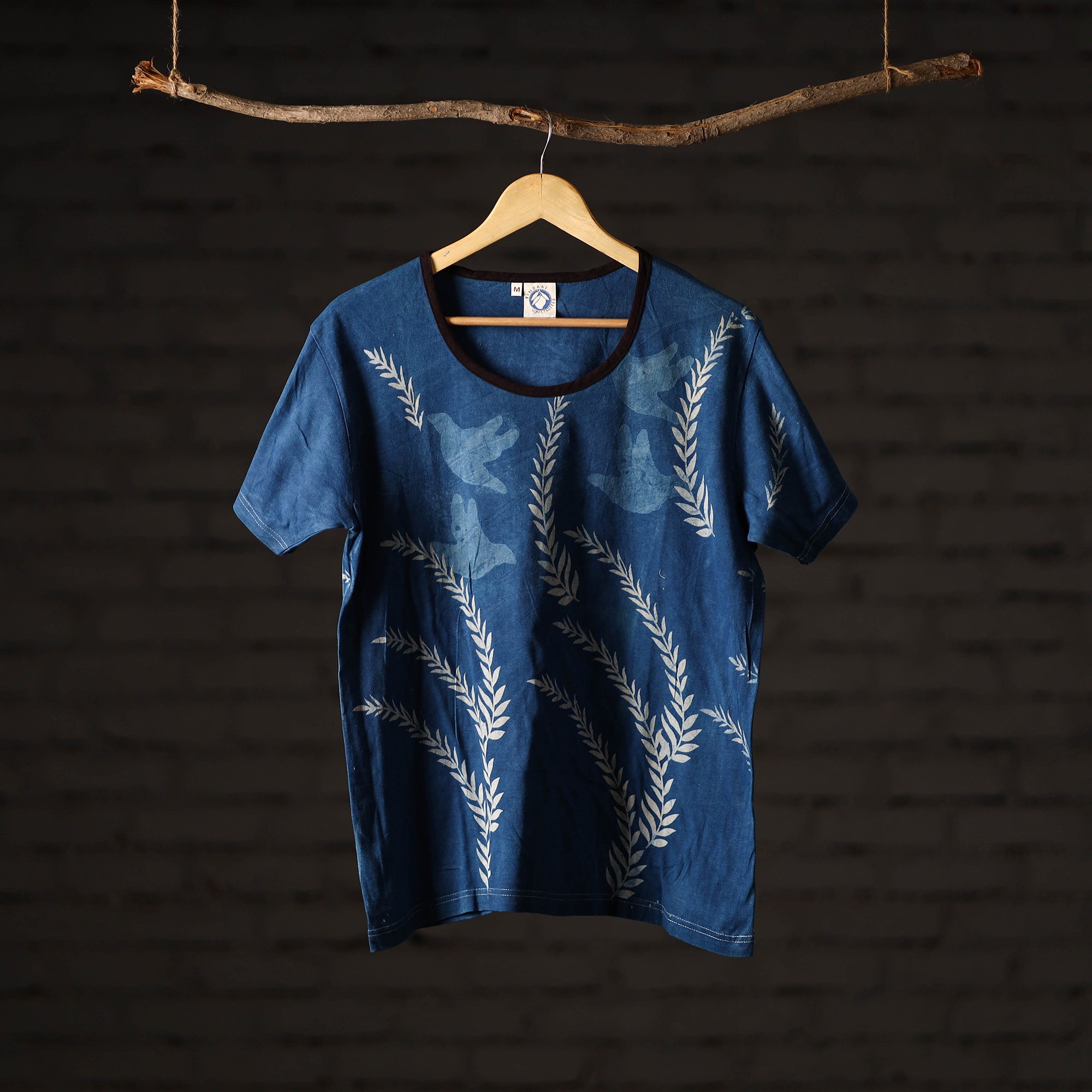 BINDAAS UNLIMITED Bindaas Block Art Printed Cotton Women Round Neck T-shirt 80