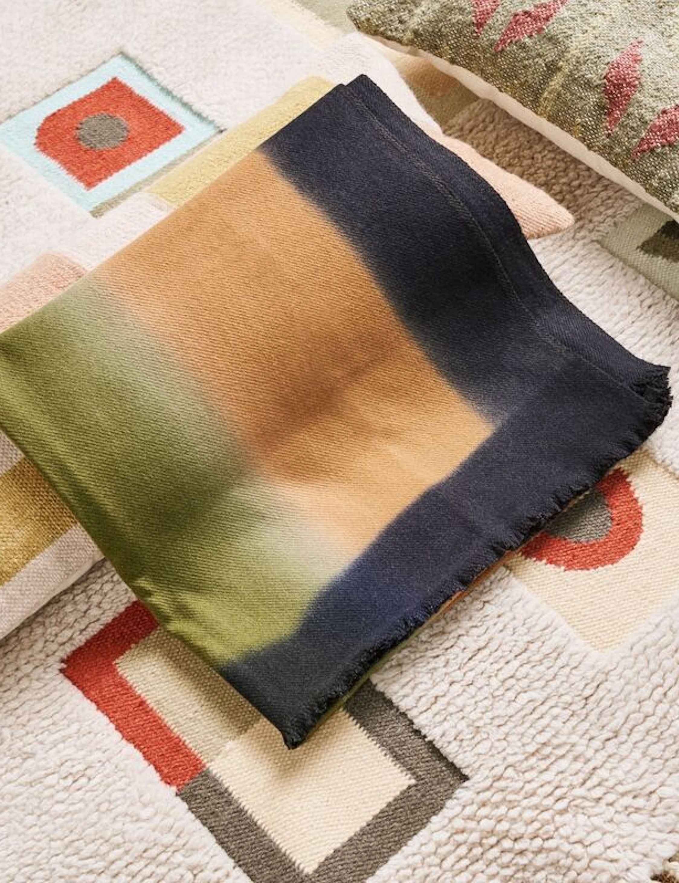 Lulu and Georgia Olyv Wool Throw by Studio Variously - view 2