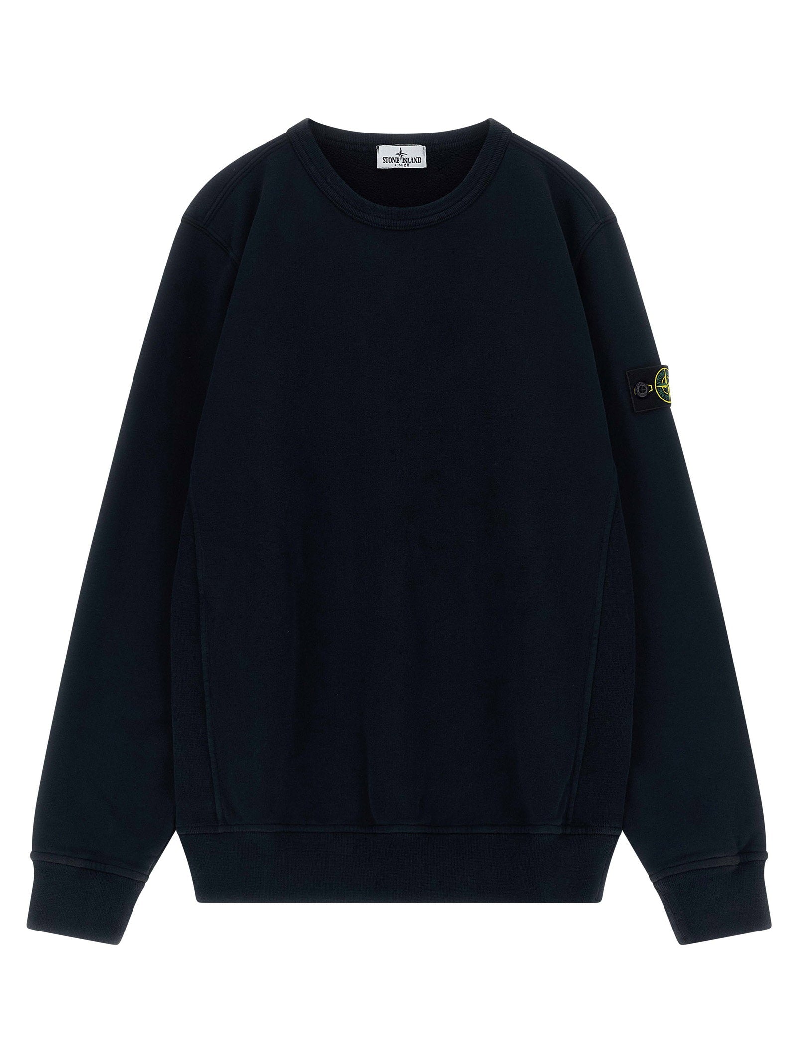 Stone Island Junior Badge Logo Sweatshirt – 100% cotton