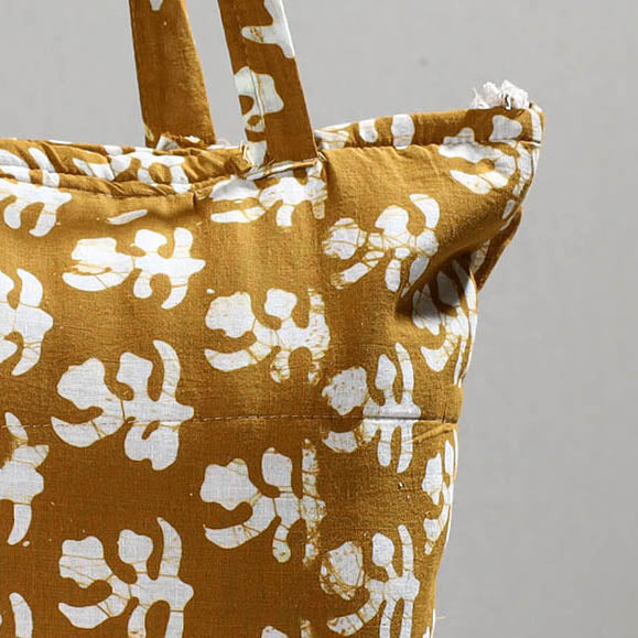 ITOKRI CRAFTS INITIATIVE Brown - Handcrafted Batik Printed Cotton Hand Bag 18 - view 2
