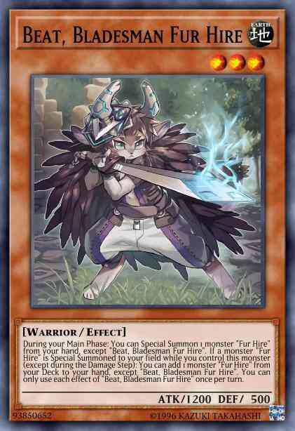 Beat bladesman fur – Yu-Gi-Oh! Beat, Bladesman Fur Hire - MP19-EN247 - Ultra Rare - 1st Edition