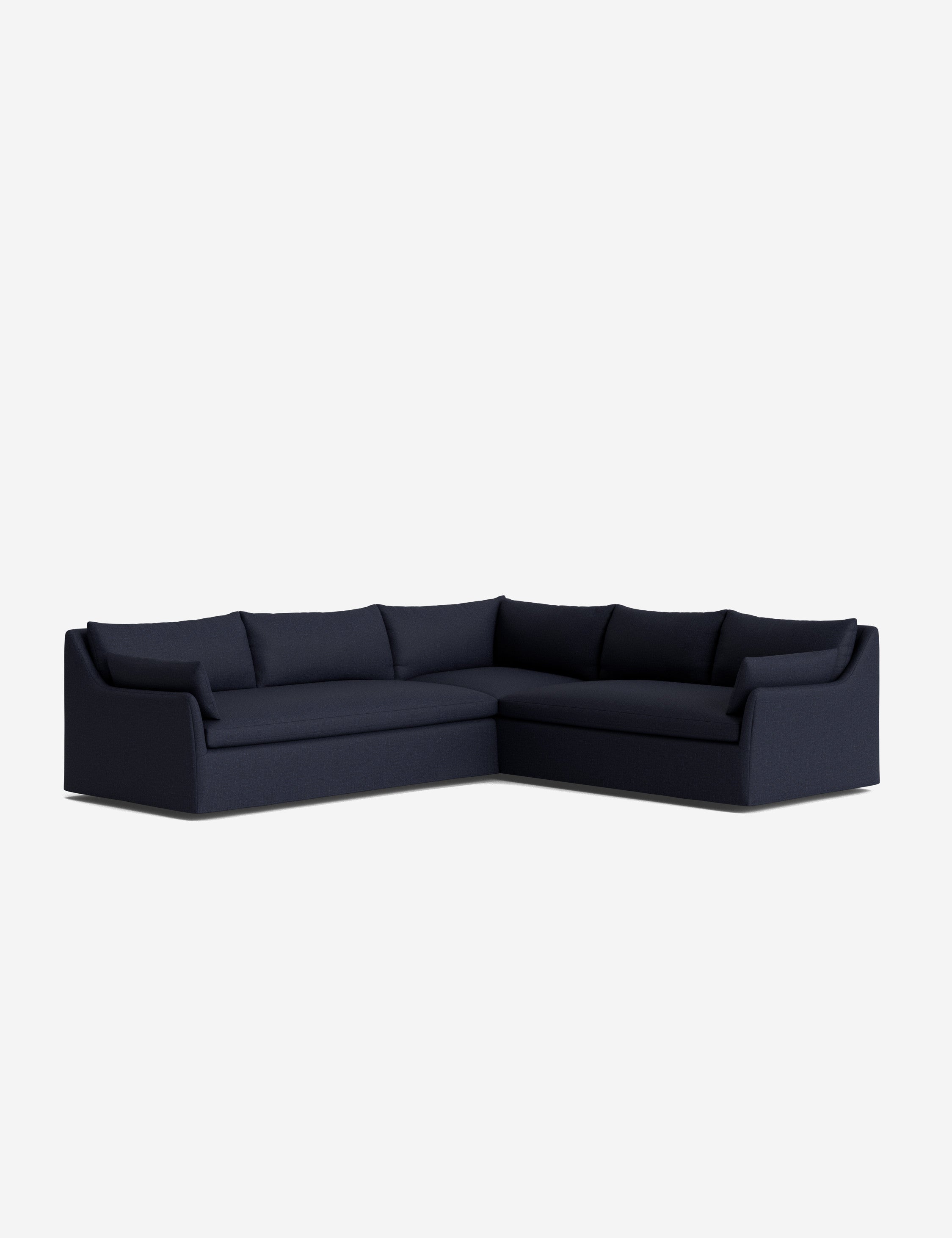 Lulu and Georgia Portola Luxe Depth Slipcover Corner Sectional Sofa - view 45