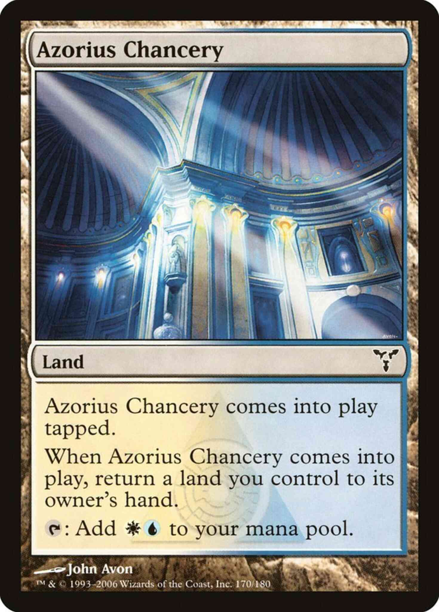 Azorius chancery 170 – Magic Azorius Chancery [170] [Dissension] [Non-Foil]