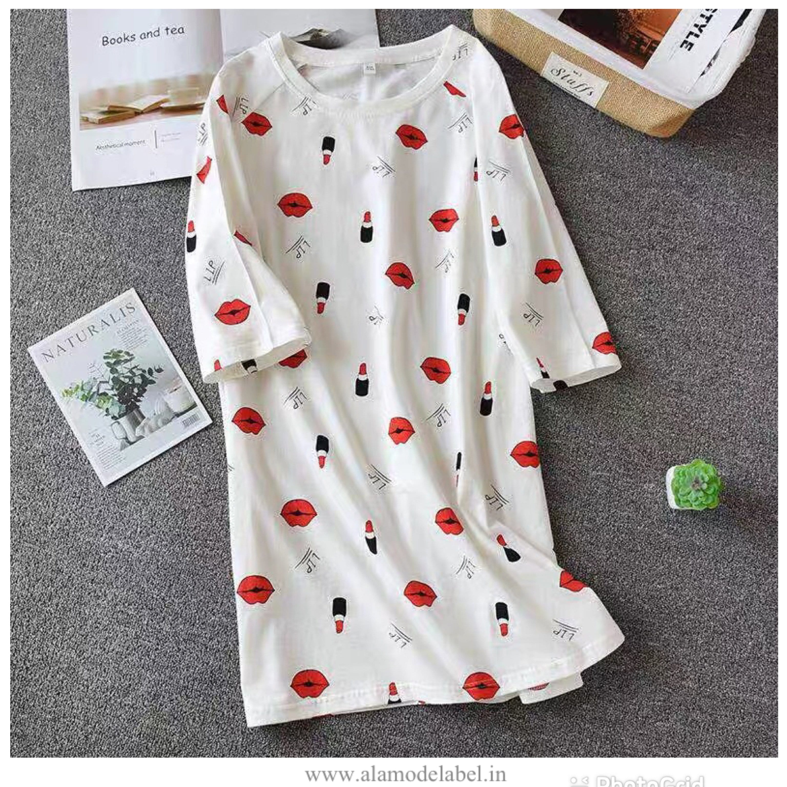 Alamode By Akanksha Silvesta Cotton Nightdress - view 7